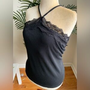 * GAP RIBBED LACE TANK CAMI SHELF BRA XXL TALL